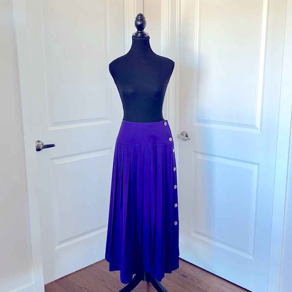 Vintage purple wool skirt